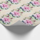 Romantische Rose Geschenkpapier (Ecke)