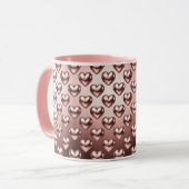 Romantische Rose Gold Herz Tasse (Vorderseite Links)