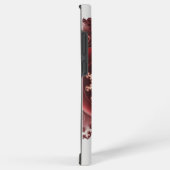 Romantische Rose Gold und Burgund Abstraktes Herz Samsung Galaxy Hülle (Rechte Seite)