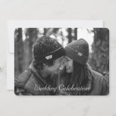 Romantische Rose Goldene Hochzeit Einladung (Rückseite)