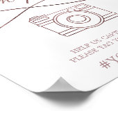 Romantische Rose Goldkalligraphie Oh Snap Signatur Poster (Ecke)