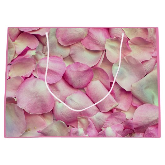 Romantische Rose Große Geschenktüte (Vorderseite)