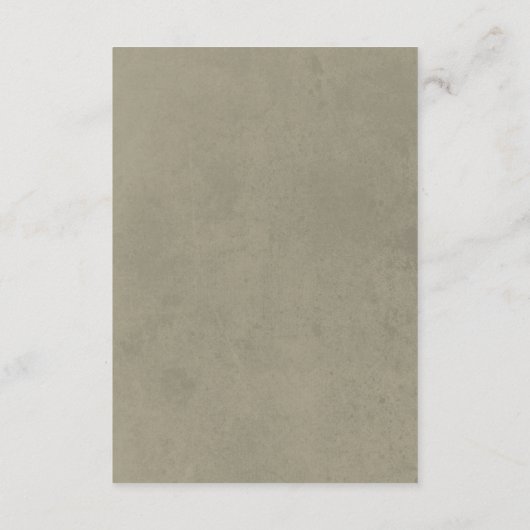 Romantische Rose Grünrosa Blumenzwiebeldetails Begleitkarte (Rückseite)