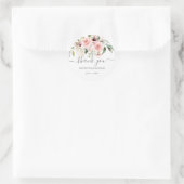 Romantische Rose Hochzeit Danke Ihnen für Stickers (Tasche)
