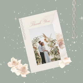 Romantische Rose Hochzeit Dankeschön Karten