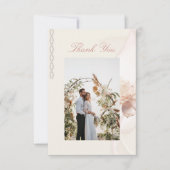 Romantische Rose Hochzeit Dankeschön Karten (Vorderseite)