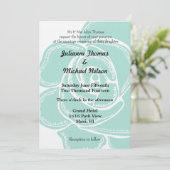 Romantische Rose-Hochzeit Einladung (Stehend Vorderseite)