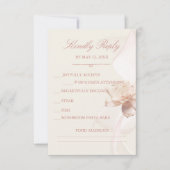 Romantische Rose Hochzeiten RSVP-Karten Einladung (Vorderseite)