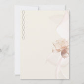 Romantische Rose Hochzeitseinladung Einladung (Rückseite)