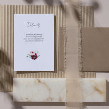 Romantische Rose Hochzeitskarte