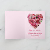 Romantische Rose Hochzeitstag Karte (Innenseite)