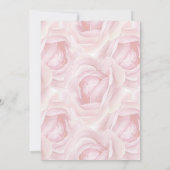 Romantische Rose im Wasserbereich Einladung (Rückseite)