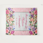 Romantische Rose im Wasserbereich Wandteppich (Vorderseite (Horizontal))