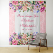 Romantische Rose im Wasserbereich Wandteppich (Beispiel)