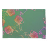 Romantische Rose Kissenbezug (Vorderseite-Links)