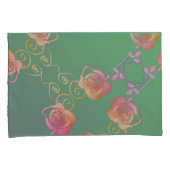 Romantische Rose Kissenbezug (Vorderseite-Rechts)
