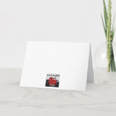 Romantische Rose, Kuchen, Kerze, Schädel, Geburtst Karte (Rückseite)