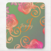 Romantische Rose Mousepad (Vorne)