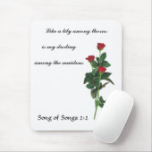 Romantische Rose Mousepad (Mit Mouse)