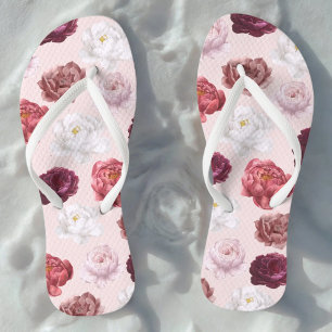 Romantische Rose - Paar Flip Flops Badesandalen