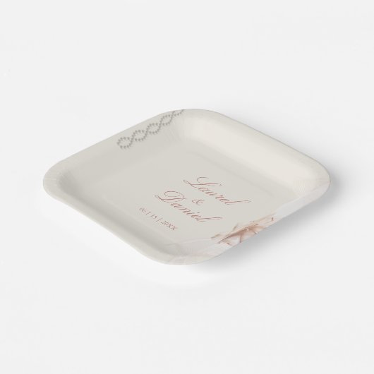 Romantische Rose Paper Teller (Gewinkelt)