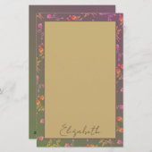 Romantische Rose Personal Stationery Briefpapier (Vorne/Hinten)