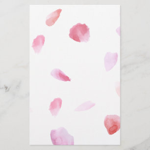 Romantische Rose Petals Briefpapier