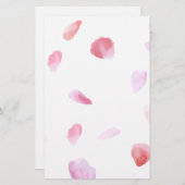 Romantische Rose Petals Briefpapier (Vorne/Hinten)