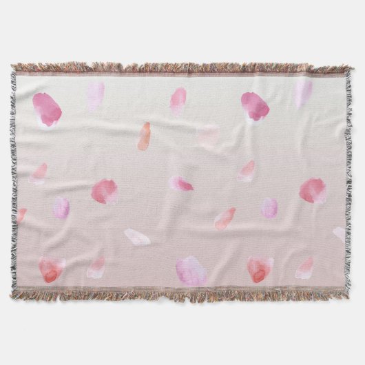 Romantische Rose Petals Decke (Vorderseite)