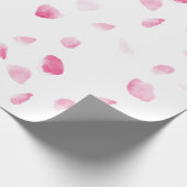 Romantische Rose Petals Geschenkpapier (Ecke)