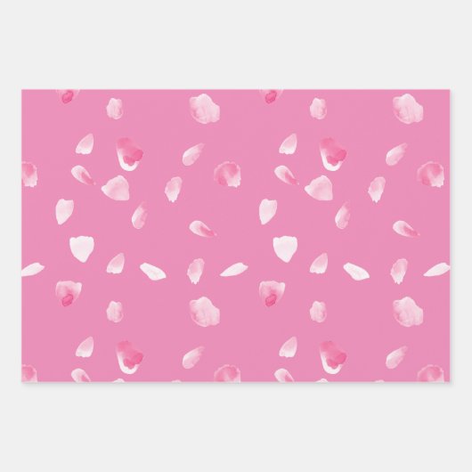 Romantische Rose Petals Geschenkpapier Set (Vorderseite 2)