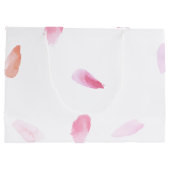 Romantische Rose Petals Große Geschenktüte (Rückseite)