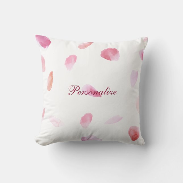 Romantische Rose Petals Kissen (Vorderseite)