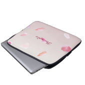 Romantische Rose Petals Laptopschutzhülle (Vorne Knopf)