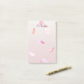 Romantische Rose Petals Post-it Klebezettel (Auf Schreibtisch)