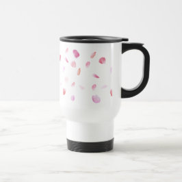 Romantische Rose Petals Reisebecher