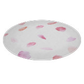 Romantische Rose Petals Schneidebrett (Ecke)