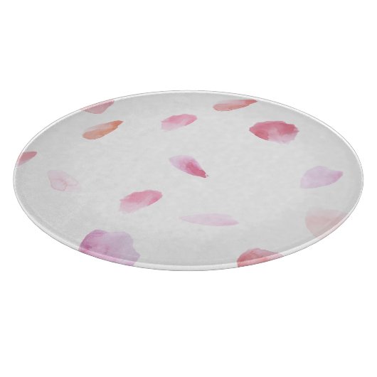 Romantische Rose Petals Schneidebrett (Ecke)