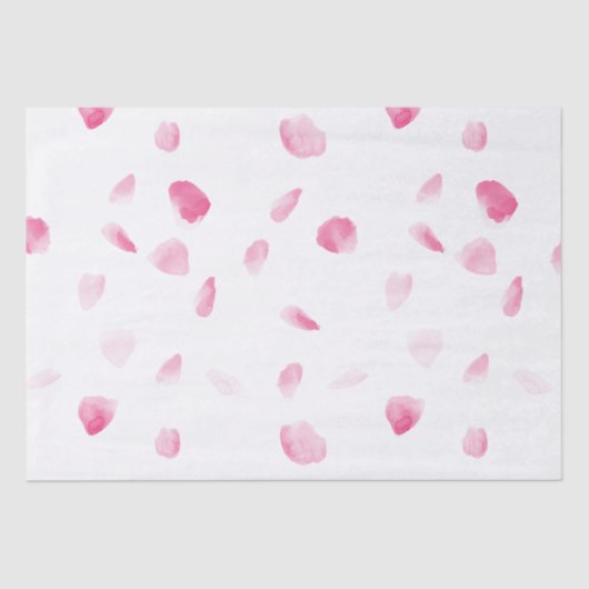 Romantische Rose Petals Seidenpapier (Vorderseite)