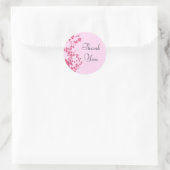 Romantische Rose Reben Danke Stickers (Tasche)