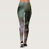 Romantische Rose Rosa Blume Leggings (Rückseite)
