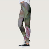 Romantische Rose Rosa Blume Leggings (Links)