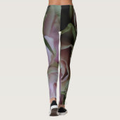 Romantische Rose Rosa Blume Leggings (Rückseite)