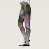 Romantische Rose Rosa Blume Leggings (Links)