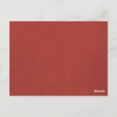 Romantische Rose Rosa Blumendusche Einladung Postkarte (Rückseite)