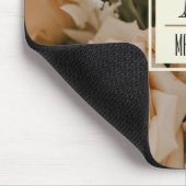 Romantische Rose, rosa Pasta l Beautiful mit Monog Mousepad (Ecke)