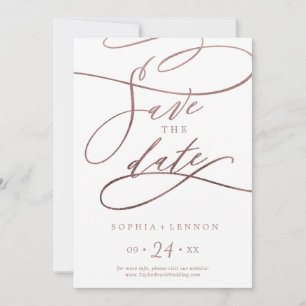 Romantische Rose Save The Date