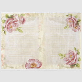 Romantische Rose Serie Design 7 Seidenpapier