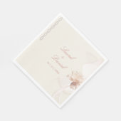 Romantische Rose Serviette (Ecke)