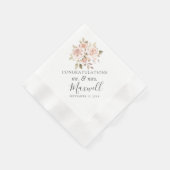 Romantische Rose Shabby Chic Hütte Hochzeit Serviette (Ecke)